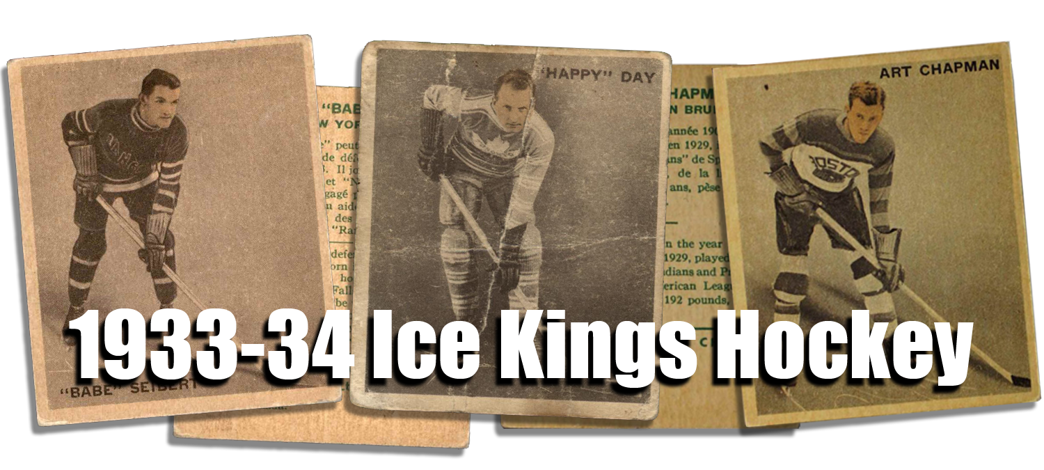 1933-34 Ice Kings Hockey Cards 